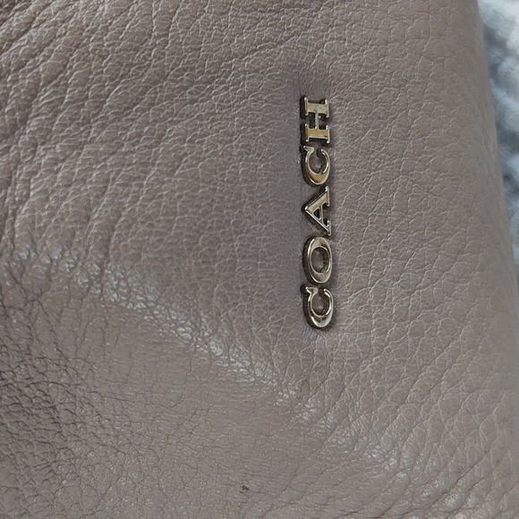 Taupe Coach Leather Purse - Picture 5 of 12